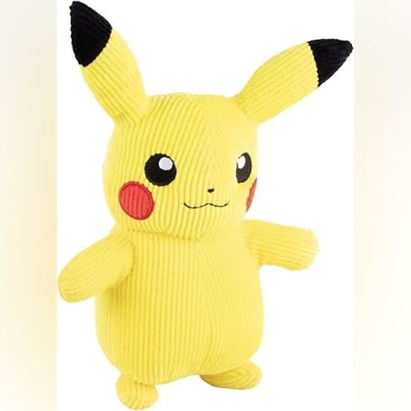 Pokémon Pikachu Select Corduroy 8” Plush, Limited Edition Collectible - Picture 1 of 6